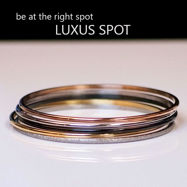 Armreif "Bettelreif" Edelstahl 5tlg. 65 mm