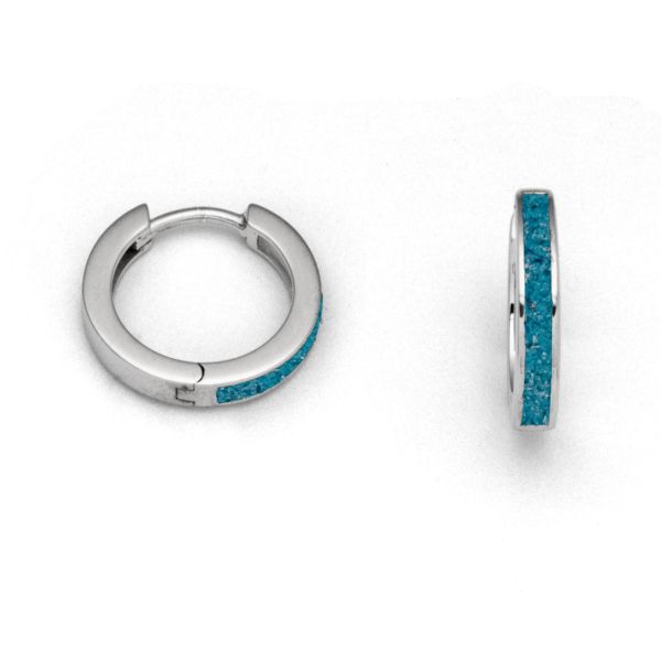 DUR Creolen "Steinsandcreole Marina" 925er Silber rhodiniert Steinsand O5284 NEU