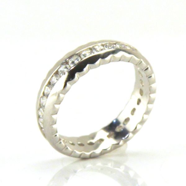 GOOIX Memoire Damen Ring 925er Sterling Silber weiße Zirkonia GR 52 NEU