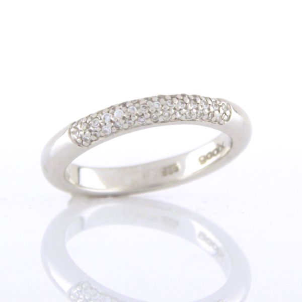 GOOIX Damen Ring Rund 925er Silber Zirkonia GR 52 NEU UVP.: 79,-