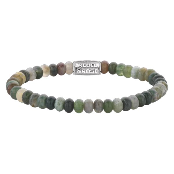 Rebel & Rose Armband "Indian Summer Round Slices" 6 mm RR-60111-S-M 17,5 cm NEU