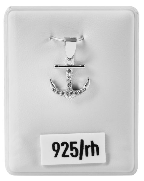 Anhänger Anker "Maher" 925er Silber rhodiniert Zirkonia 5310103-002 NEU
