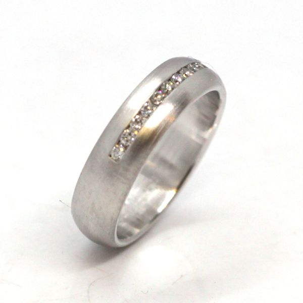 Brillant Bandring 585er Weißgold GR 51 0,30 Ct Diamanten im Brillantschliff (10854)