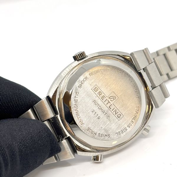 Breitling Vintage TransOcean Chrono Edelstahl Ref. 2119 Caliber-12 Revisioniert (26676)