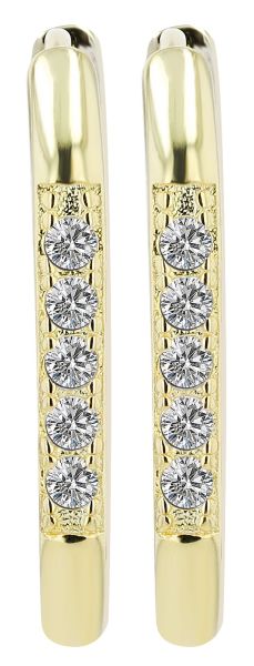 Creolen "Avya" 925er Silber vergoldet Zirkonia 5300452-001 NEU