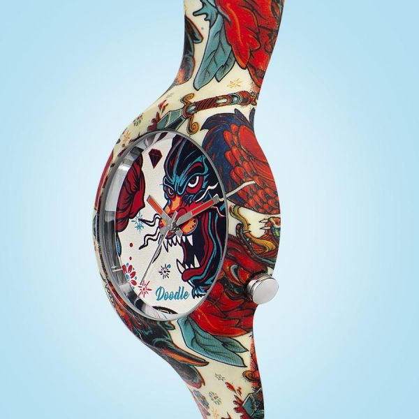 Doodle Uhr PANTHER OLD SCHOOL DOODLE WATCH DOTA001 NEU