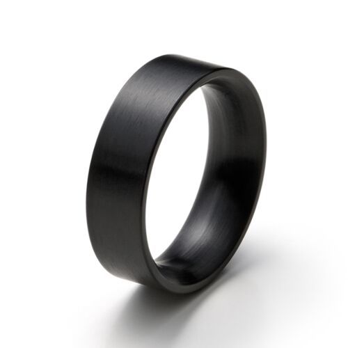monomania Ring "PURE" Edelstahl PVD schwarz GR. 64 NEU