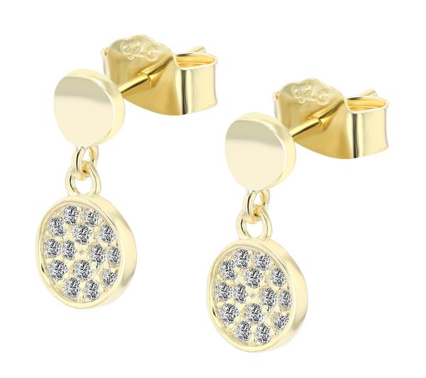 Ohrstecker "Elimar" 925er Silber vergoldet Zirkonia 5300479-001 NEU