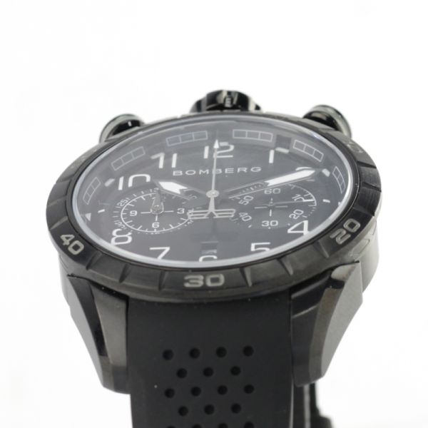BOMBERG BB-68 "PITCH BLACK" Chrono Quarz Ø 44 mm NEU