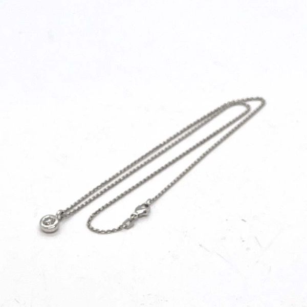 Collier "SOLITÄR" Ankerkette 585er Weißgold 0,25 Ct Diamant im Brillantschliff Länge 42 cm NEU