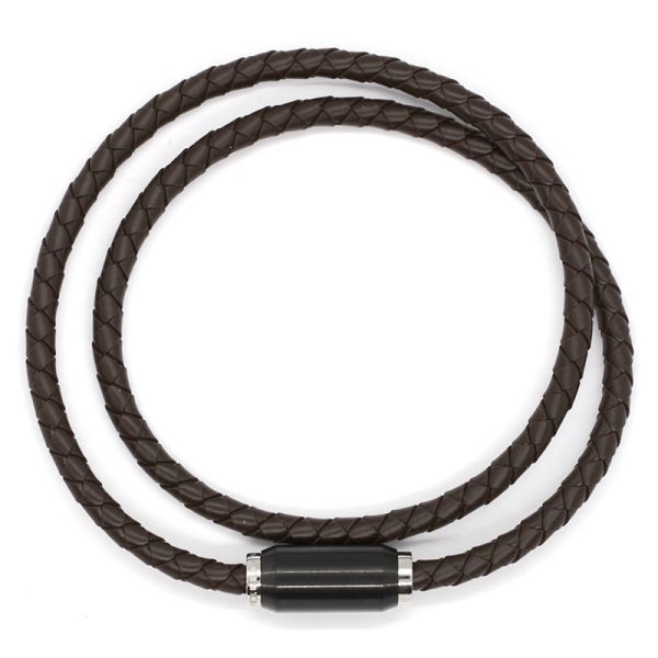 monomania Silikonarmband doppelt Edelstahl Magnetschließe Size L NEU