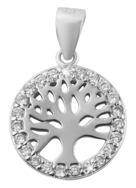 Anhänger Lebensbaum "Makis" 925er Silber rhodiniert Zirkonia 5310112-002 NEU