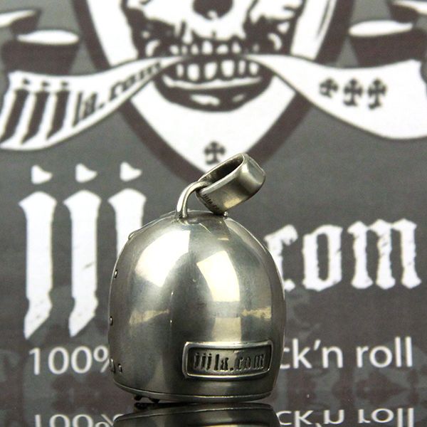 JJJ LA Anhänger "BIG BIKER SKULL GOLD" 925er Silber kombiniert mit Bronze