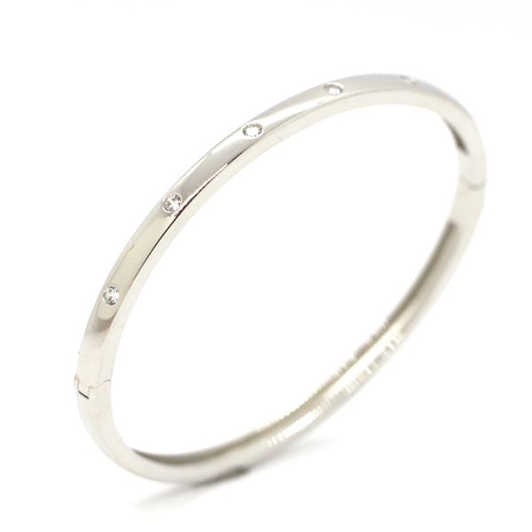 Armreif 925er Silber rhodiniert Breite 4 mm Zirkonia 51 x 61 cm NEU