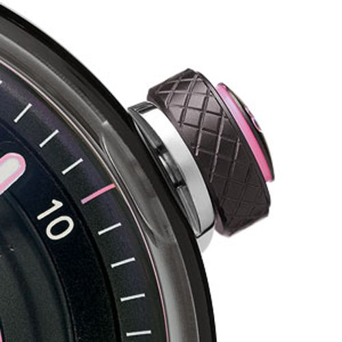 BOMBERG BB-01 LADY PINK Edelstahl PVD Black Lederband Ronda Kaliber NEU