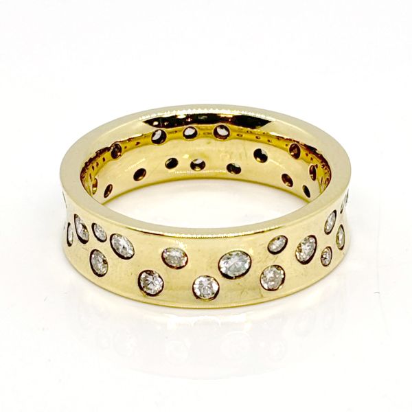 Ring Sternenhimmel 585er Gelbgold ca.1,18 Ct Diamanten im Brillantschliff GR 63 (27791)