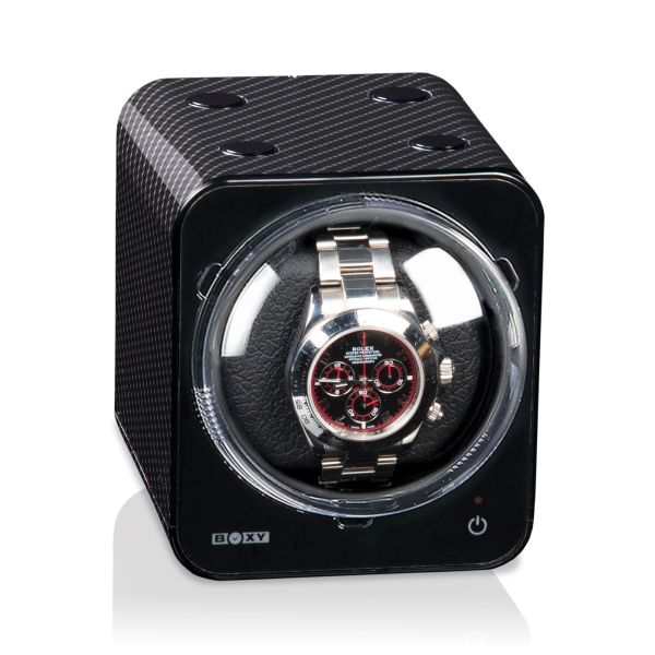 Beco Uhrenbeweger Boxy Fancy Brick - Carbon ohne Netzteil Artikel 70002-121 NEU