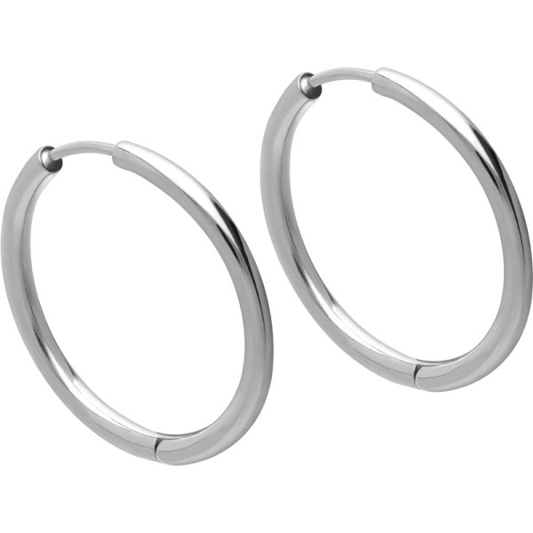 Creolen Chirurgenstahl 316L Silber 2 mm Innendurchmesser 18 mm CSO329-SI NEU