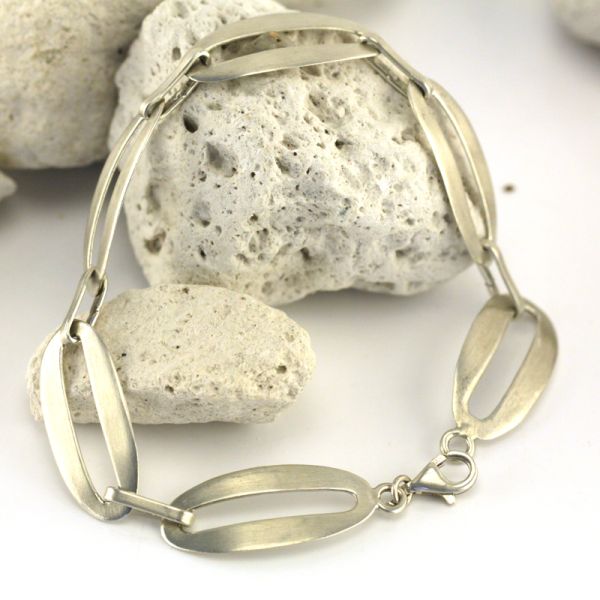 Silber Armband Gliederarmband 925er Silber 180 mm (134)