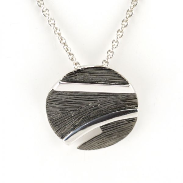 Anhänger "Scratch Face" 925er Silber Ø 26 mm BPS01757-B NEU