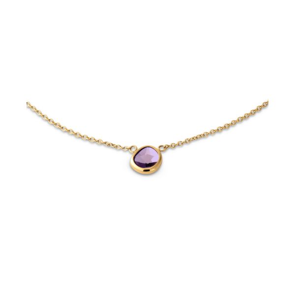 melano Friends Halskette "Layla" Edelstahl Gold Lavender FN23GDCZ014 NEU