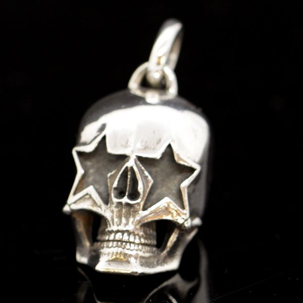 Anhänger "SMALL STAR SKULL" 925er Silber 17,5 x 20 x 34 mm NEU