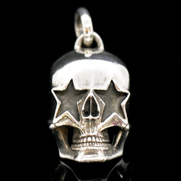 Anhänger "BIG STAR SKULL" 925er Silber 25 x 40 x 50 mm NEU