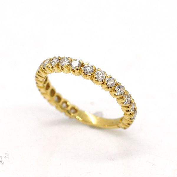 Memoire Diamant Ring 750er Gelbgold GR 55 1,00 ct Diamanten im Brillantschliff (21737)