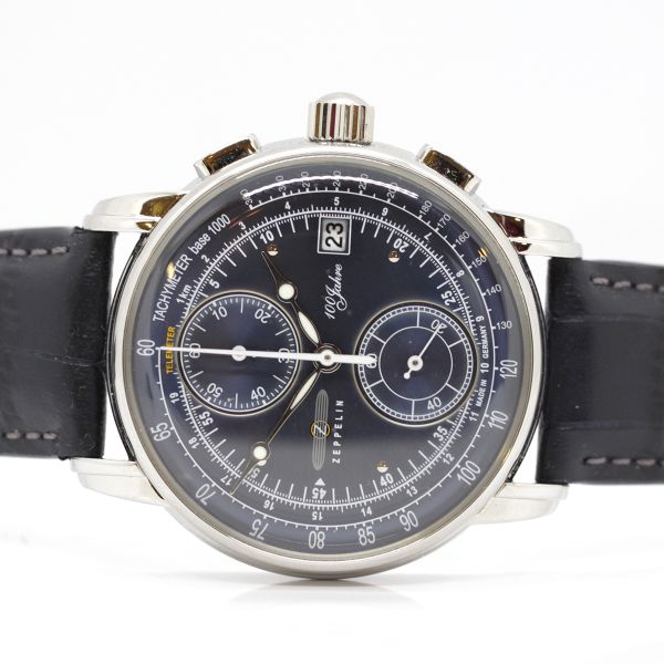 Zeppelin Herren Armbanduhr 8670-3 100 Jahre Zeppelin Edelstahl Citizen-Miyota 6S11 NEU