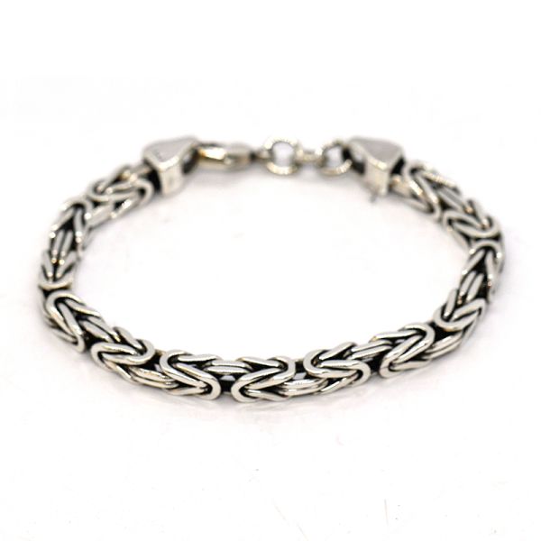 Königsketten Armband Rund 925er Silber 21,5 cm 5,8 mm TOP