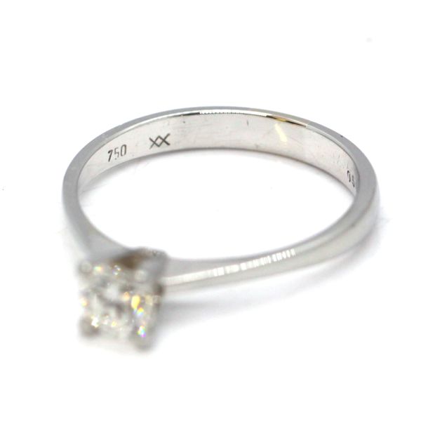 Solitär Diamant Ring750er Weißgold 0,59 Ct Diamant im Brillantschliff Pi 2 GR 60 (10840)