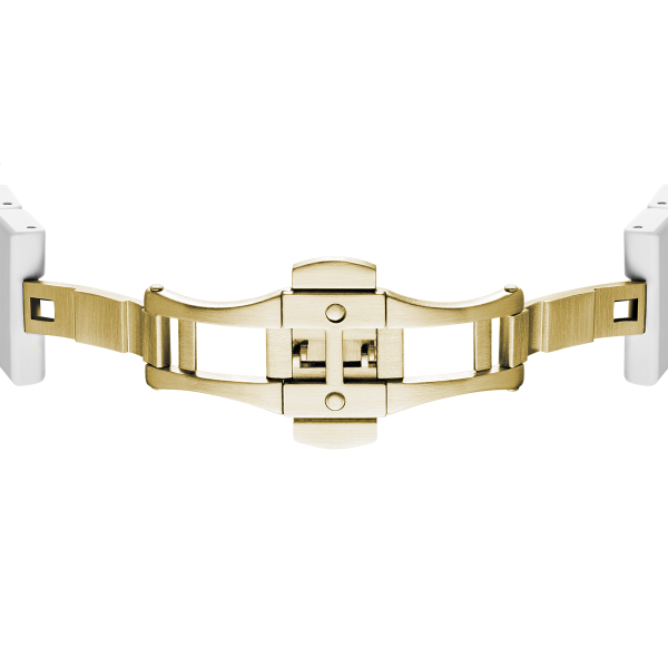 D1 Milano PR06 Armbanduhr Polycarbonat Gold White NEU