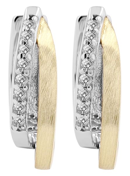 Creolen "Tulipan" 925er Silber vergoldet Bi-Color 5300327-001 NEU