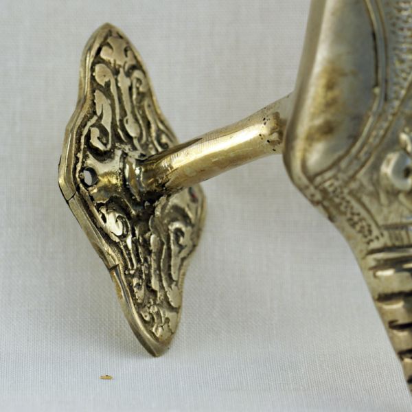 Skull Türgriff Bronze versilbert Handmade Skullart RAR