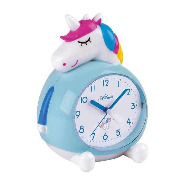 Atlanta Quartz Wecker "Einhorn" verschiedene Wecktöne Licht 2163 NEU