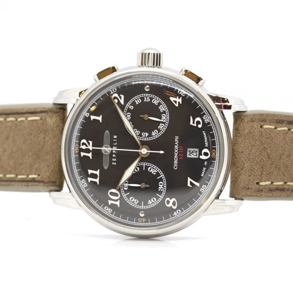 Zeppelin Herren Armbanduhr 8678-2 LZ 127 Graf Zeppelin Citizen-Miyota 6S21 NEU