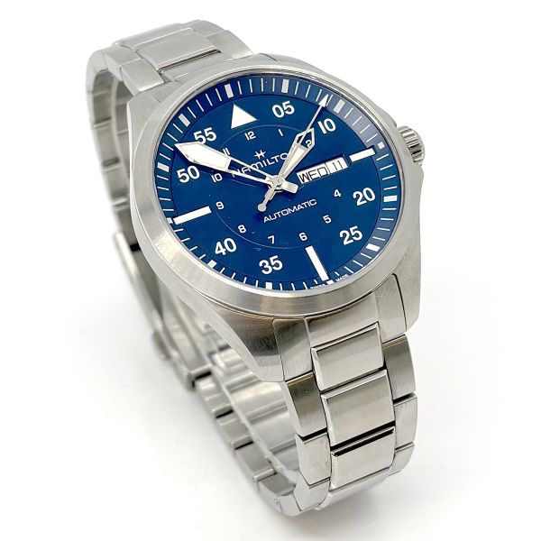 Hamilton Khaki Aviation Pilot Armbanduhr Day Date Automatik H64635140 (36518)