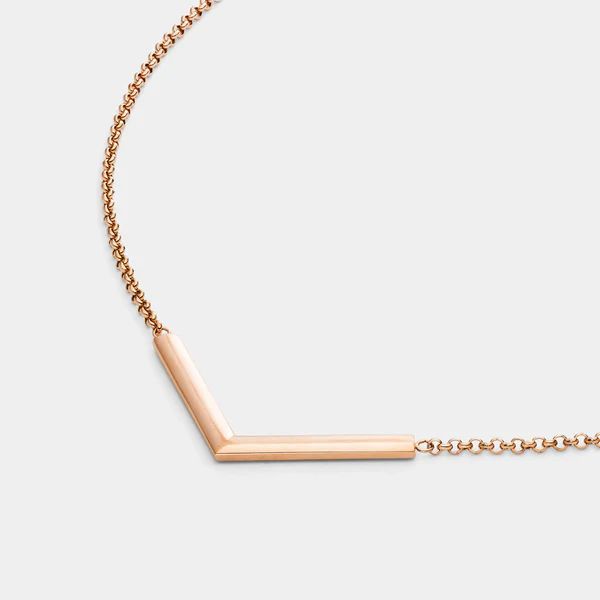 monomania LUNAR Edelstahlcollier PVD Rosé matt glänzend 50851RG NEU