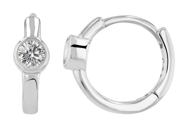 Creolen "Mexine" 925er Silber rhodiniert Zirkonia 5300688-005 NEU