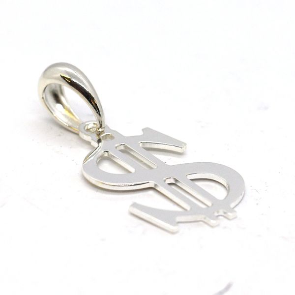 Anhänger DOLLARZEICHEN 925er Silber ca. 24 x 52 mm NEU
