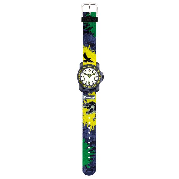 SCOUT Kinder Uhr "ACTION BOYS DINO" Ø 30 mm 280376039 NEU
