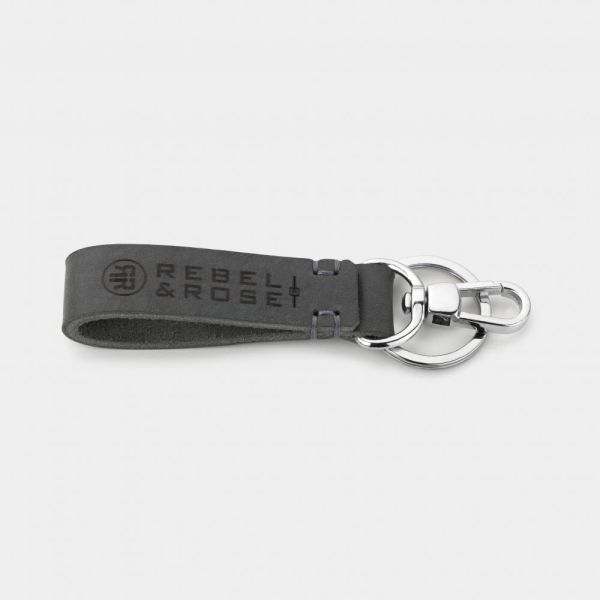Rebel & Rose Keychain Bold Grey RR-025-D