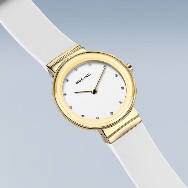 BERING Damen Armbanduhr Classic gold glänzend 10129-934 NEU