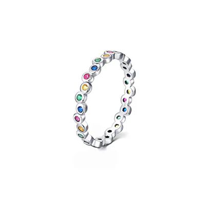 Ring "Multicolor" 925er Silber rhodiniert GR 56 BR13006-56 NEU