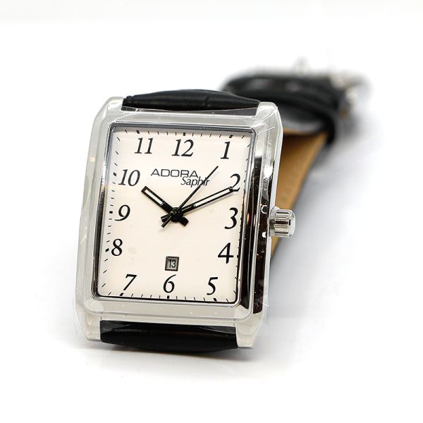 Adora Saphir Armbanduhr Edelstahl AS4723 NEU