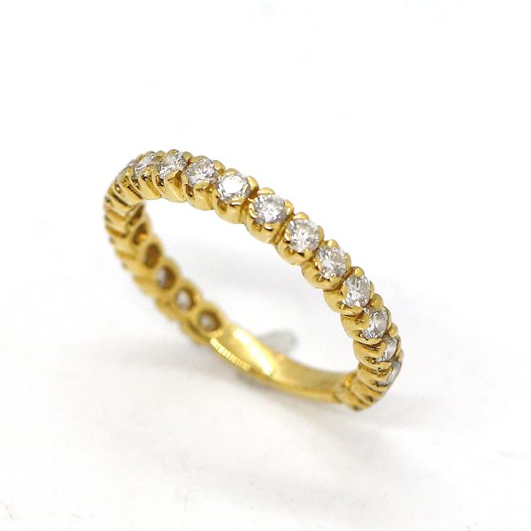 Memoire Diamant Ring 750er Gelbgold GR 55 1,00 ct Diamanten im Brillantschliff (21737)