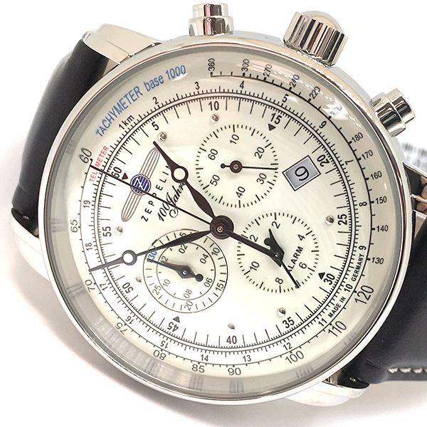 Zeppelin Herren Armbanduhr Chronograph 8680-3 100 Jahre Zeppelin NEU