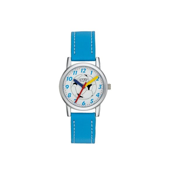 Adora Youngline Kinder Armbanduhr Fußball hellblau (AY4463)