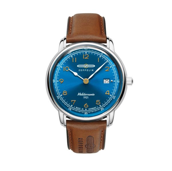 Zeppelin Herren Armbanduhr 100 Jahre Méditerranée F06.115 Quarz Ø 40 mm Ref. 9640-3 NEU