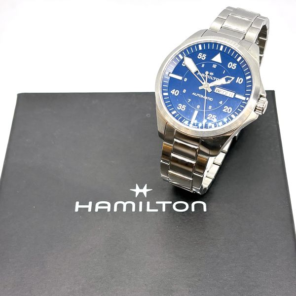Hamilton Khaki Aviation Pilot Armbanduhr Day Date Automatik H64635140 (36518)